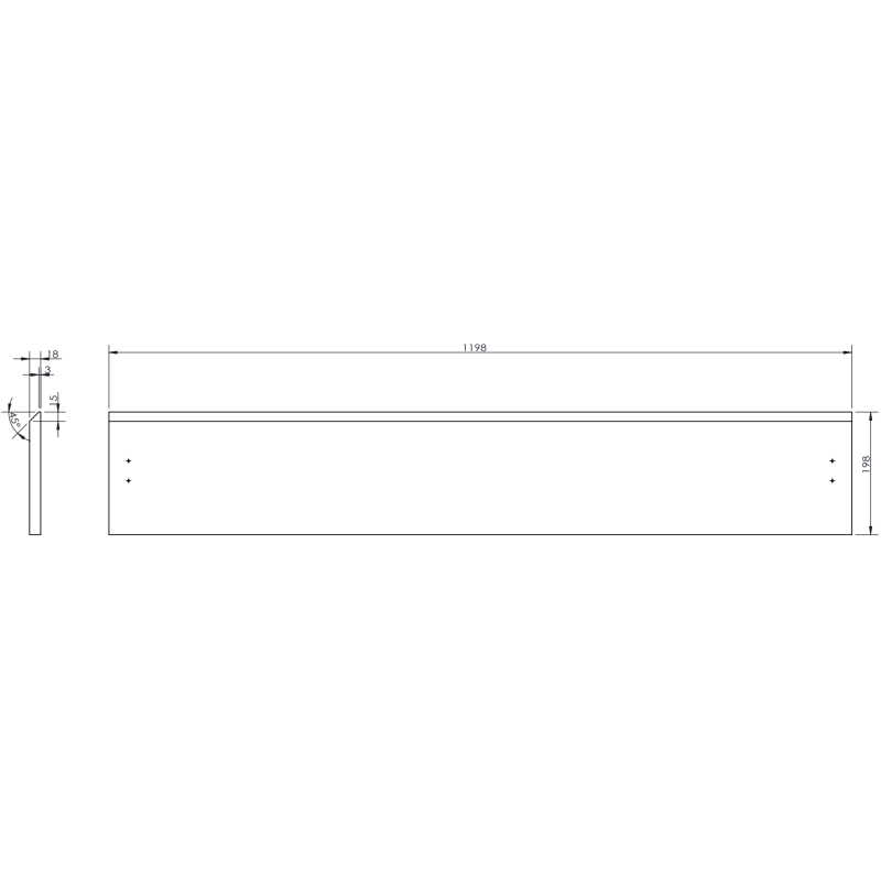 Mexen Rivel подшкафка за баня 120 см, 1 чекмедже, релефна, сива мат - 91A20-12023-1-BF62