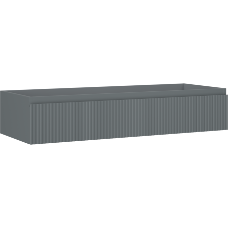 Mexen Rivel шкаф за баня под мивка 120 см, 1 чекмедже, с канелюри, сиво мат - 91A20-12023-1-BF66