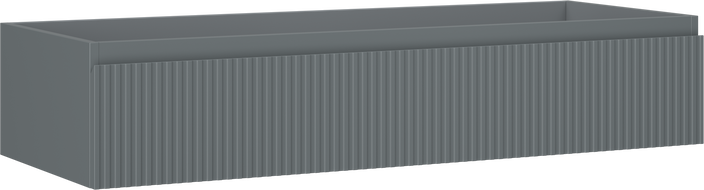 Mexen Rivel шкаф за баня под мивка 120 см, 1 чекмедже, с канелюри, сиво мат - 91A20-12023-1-BF66