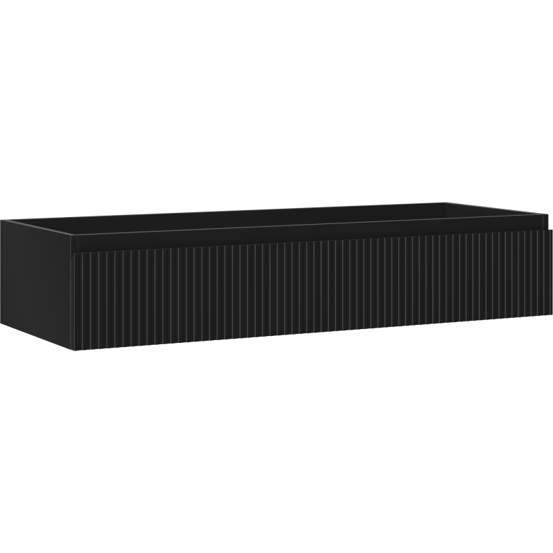 Mexen Rivel баня шкаф под мивка 120 см, 1 чекмедже, канален , черен мат - 91A20-12023-1-BF71