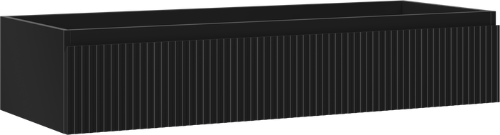 Mexen Rivel баня шкаф под мивка 120 см, 1 чекмедже, канален , черен мат - 91A20-12023-1-BF71