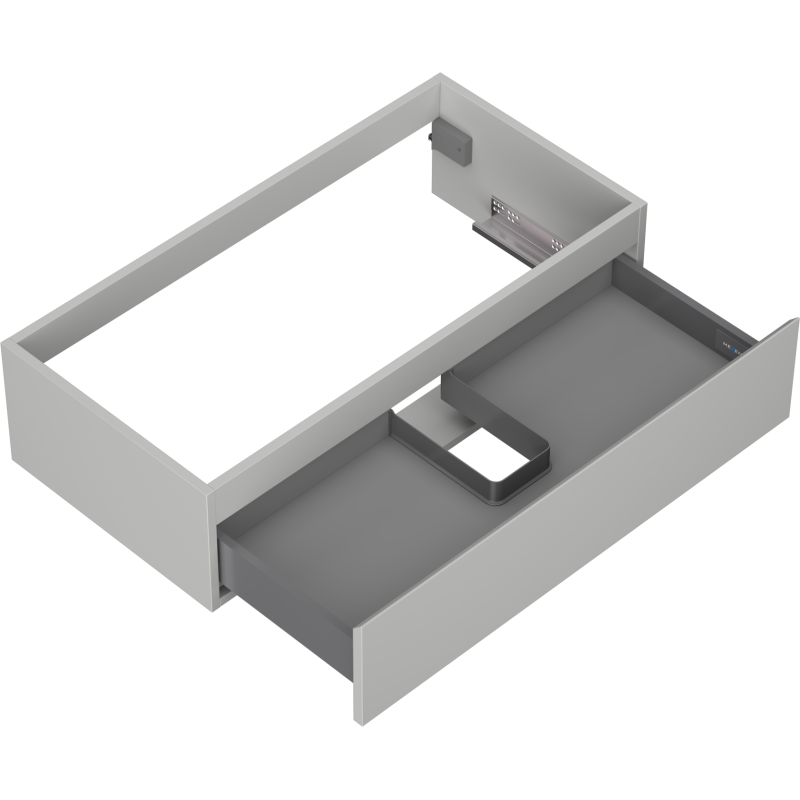 Mexen Orio шкаф за баня под мивка 90 см, 1 чекмедже, сив мат - 91A10-09023-1-BF62