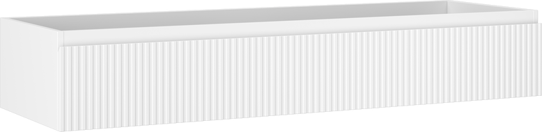 Mexen Rivel шкаф за баня под умивалник 140 см, 1 чекмедже, с канали, бял мат