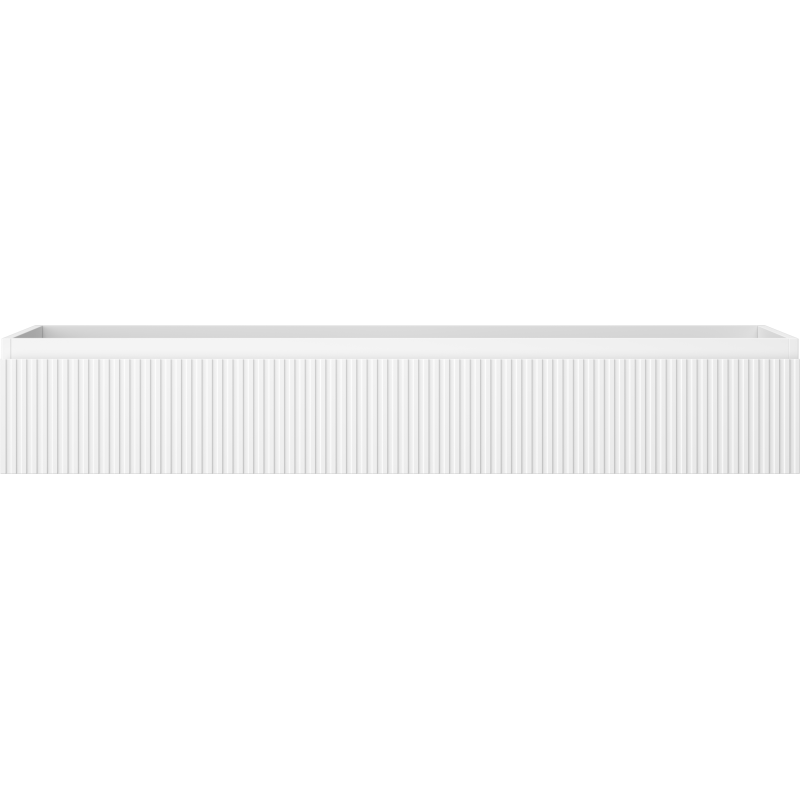 Mexen Rivel шкаф за баня под умивалник 140 см, 1 чекмедже, с канали, бял мат