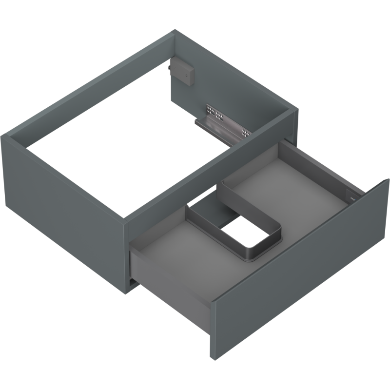 Mexen Orio шкафче за баня с мивка 60 см, 1 чекмедже, мат графит - 91A10-06023-1-BF66