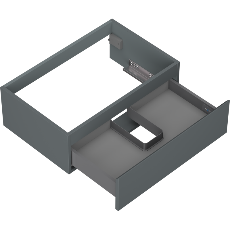 Mexen Orio шкаф за баня под умивалник 70 см, 1 чекмедже, графит мат - 91A10-07023-1-BF66
