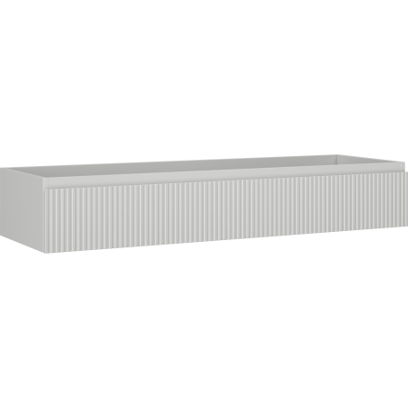 Mexen Rivel шкаф за баня под мивка 140 см, 1 чекмедже, рифлован, сив мат