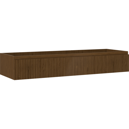 Mexen Rivel шкаф за баня под умивалник 140 см, 1 чекмедже, набразден, орех - 91A20-14023-1-BF86