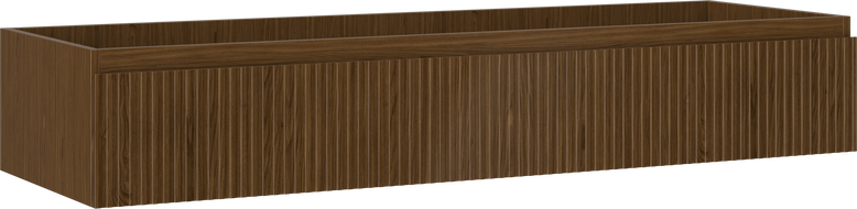 Mexen Rivel шкаф за баня под умивалник 140 см, 1 чекмедже, набразден, орех - 91A20-14023-1-BF86