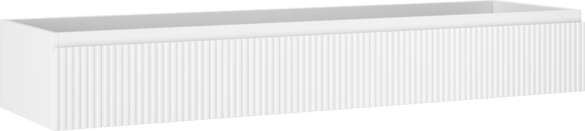 Mexen Rivel шкаф за баня под мивка 160 см, 1 чекмедже, релефна, бяла мат - 91A20-16023-1-BF01