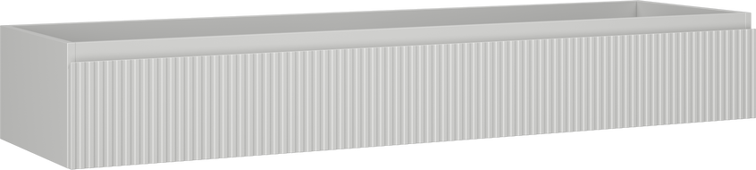 Mexen Rivel шкаф за баня за мивка 160 см, 1 чекмедже, оребрен, сив мат - 91A20-16023-1-BF62