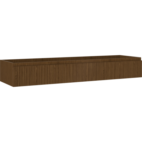 Mexen Rivel шкаф за баня под мивка 160 см, 1 чекмедже, набразден, орех