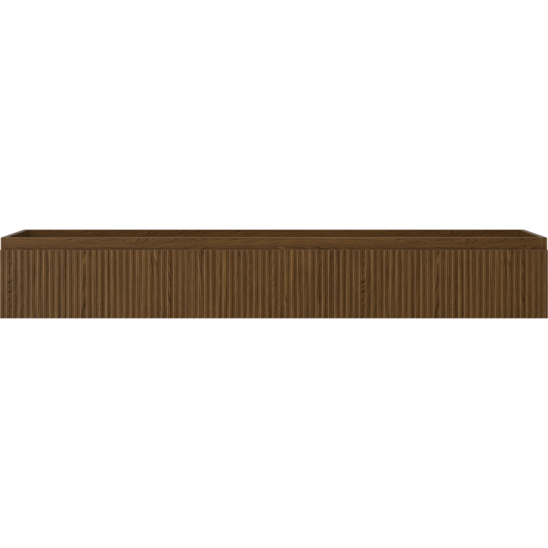 Mexen Rivel шкаф за баня под мивка 160 см, 1 чекмедже, набразден, орех