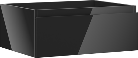 Mexen Orio шкаф за баня под мивка 60 см, 1 чекмедже, черен гланц - 91A10-06023-1-BF70