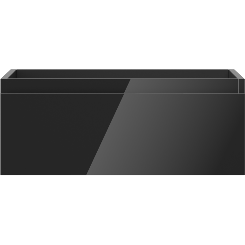 Mexen Orio шкаф за баня под мивка 60 см, 1 чекмедже, черен гланц - 91A10-06023-1-BF70