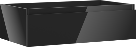 Mexen Orio шкаф за баня под мивка 80 см, 1 чекмедже, черен гланц - 91A10-08023-1-BF70