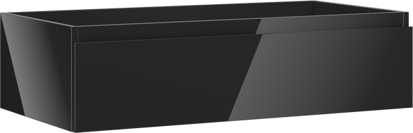 Mexen Orio шкафче за баня за мивка 90 см, 1 чекмедже, черен гланц - 91A10-09023-1-BF70