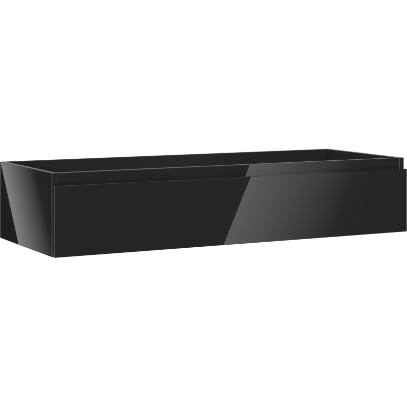 Mexen Orio шкафче за баня под мивка 120 см, 1 чекмедже, черен гланц - 91A10-12023-1-BF70