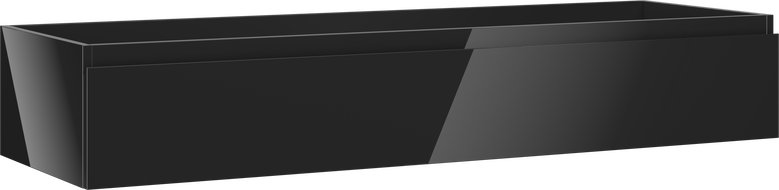 Mexen Orio баня шкаф под мивка 140 см, 1 чекмедже, черен гланц - 91A10-14023-1-BF70