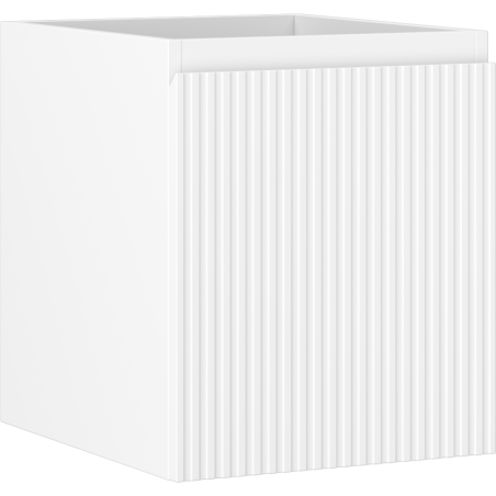 Mexen Rivel шкаф за баня за мивка 40 см, 1 чекмедже, набразден, бял мат - 91A20-04047-1-BF01