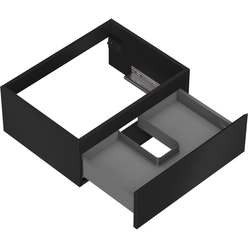 Mexen Orio шкафче за баня под мивка 60 см, 1 чекмедже, черен мат - 91A10-06023-1-BF71
