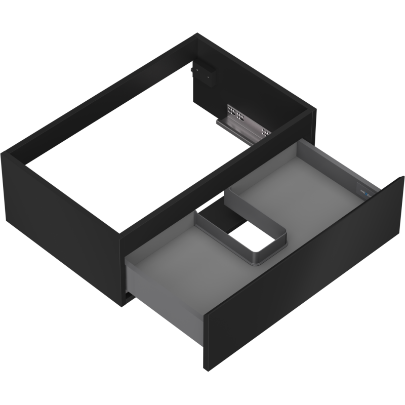 Mexen Orio баня шкаф под мивка 70 см, 1 чекмедже, черен мат - 91A10-07023-1-BF71