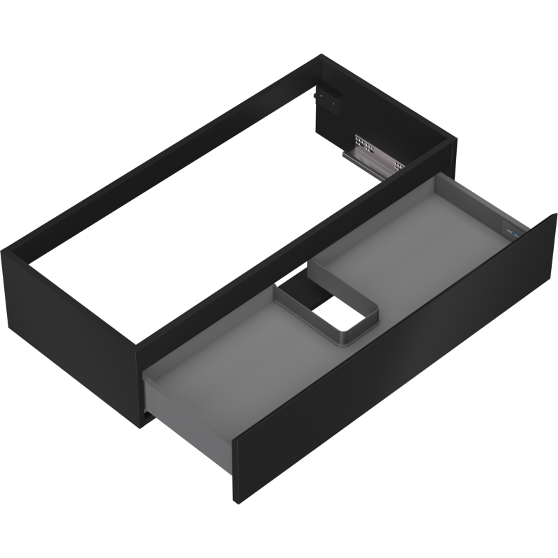Mexen Orio шкафче за баня под мивка 100 см, 1 чекмедже, черен мат - 91A10-10023-1-BF71
