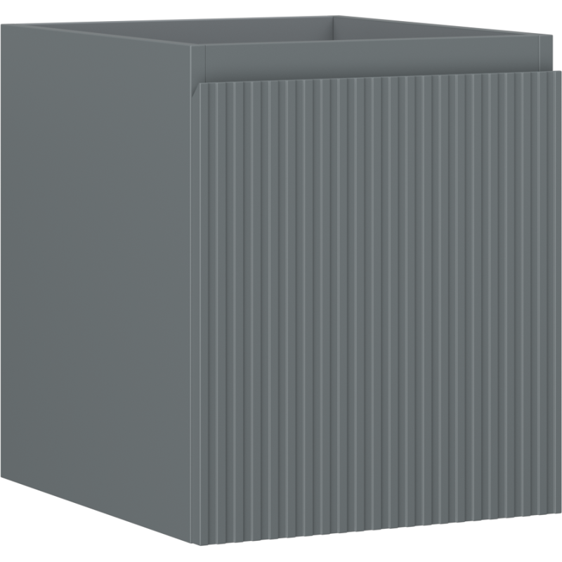 Mexen Rivel шкаф за баня за под умивалник 40 см, 1 чекмедже, гофриран, сив мат - 91A20-04047-1-BF66