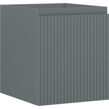 Mexen Rivel шкаф за баня за под умивалник 40 см, 1 чекмедже, гофриран, сив мат - 91A20-04047-1-BF66