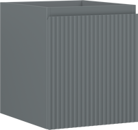 Mexen Rivel шкаф за баня за под умивалник 40 см, 1 чекмедже, гофриран, сив мат - 91A20-04047-1-BF66