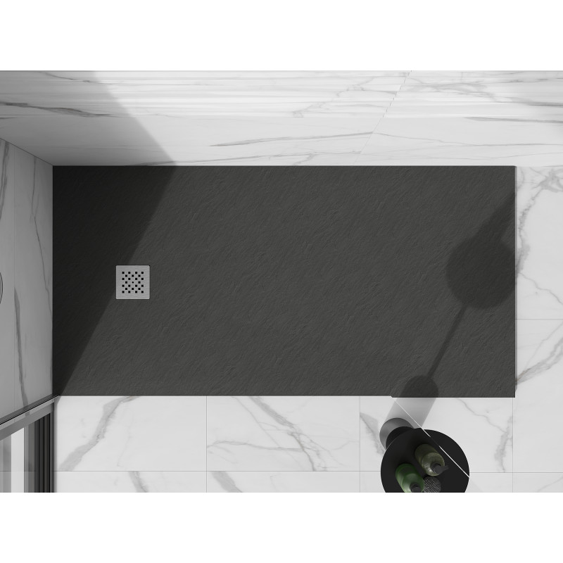 Mexen Stone+ правоъгълно композитно поддушово корито 200 x 80 см, антрацит