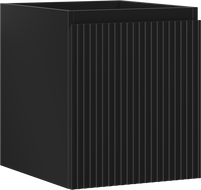 Mexen Rivel шкаф за баня под мивка 40 см, 1 чекмедже, набразден, черен мат