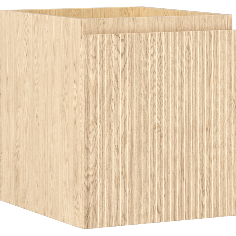 Mexen Rivel шкаф за баня с умивалник 40 см, 1 чекмедже, релефен, дъб - 91A20-04047-1-BF81