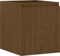 Mexen Rivel шкаф за баня под мивка 40 см, 1 чекмедже, оребрен, орех - 91A20-04047-1-BF86