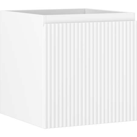 Mexen Rivel шкаф за баня под мивка 45 см, 1 чекмедже, гофриран, бял мат - 91A20-04547-1-BF01