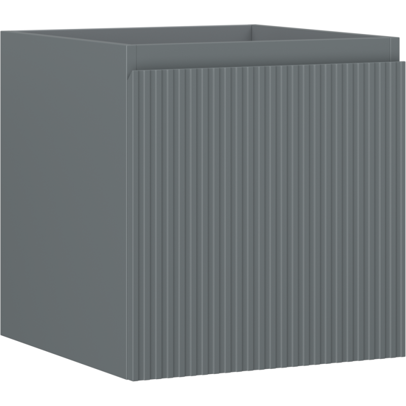 Mexen Rivel шкаф за баня под мивка 45 см, 1 чекмедже, с релефен фронт, матов графит - 91A20-04547-1-BF66