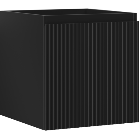 Mexen Rivel шкаф за баня под мивка 45 см, 1 чекмедже, рифеловано, черно матово