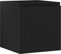 Mexen Rivel шкаф за баня под мивка 45 см, 1 чекмедже, рифеловано, черно матово