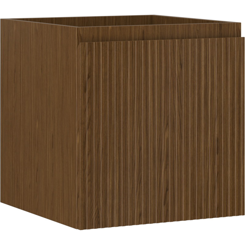 Mexen Rivel 45 см шкаф за баня под мивка, 1 чекмедже, оребрен, орех - 91A20-04547-1-BF86