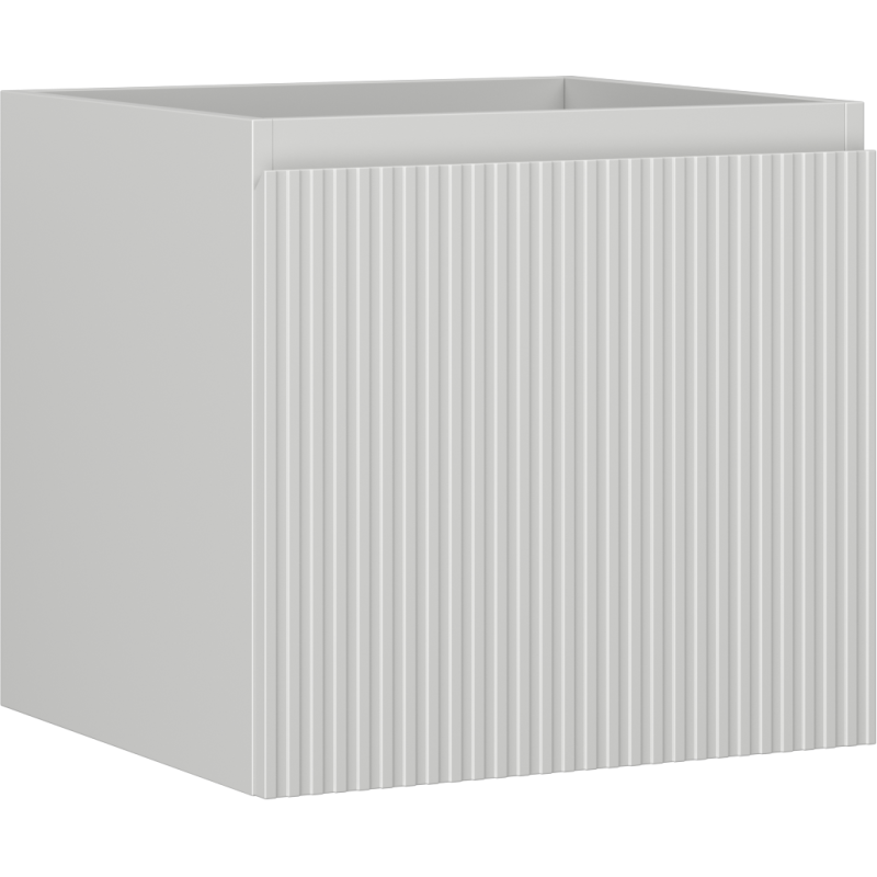 Mexen Rivel баня шкаф за мивка 50 см, 1 чекмедже, с оребрена структура, сив мат - 91A20-05047-1-BF62