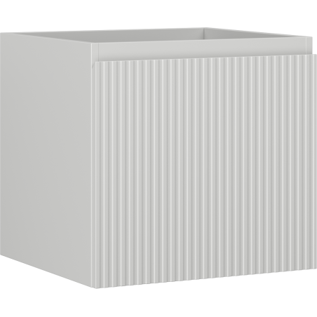 Mexen Rivel баня шкаф за мивка 50 см, 1 чекмедже, с оребрена структура, сив мат - 91A20-05047-1-BF62