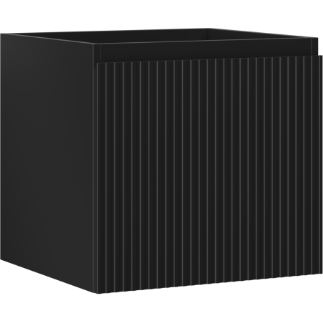 Mexen Rivel шкаф за баня за мивка 50 см, 1 чекмедже, оребрен, черен мат - 91A20-05047-1-BF71