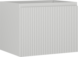 Mexen Rivel шкаф за баня под умивалник 60 см, 1 чекмедже, оребрен, сив мат