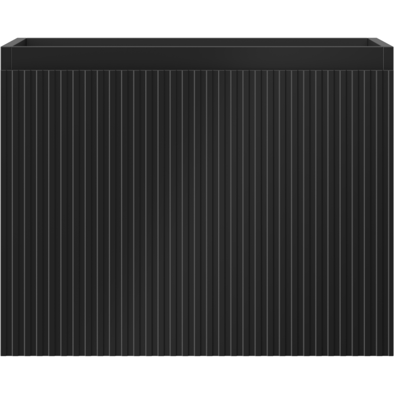 Mexen Rivel шкаф за баня под умивалник 60 см, 1 чекмедже, оребрена, черна мат - 91A20-06047-1-BF71