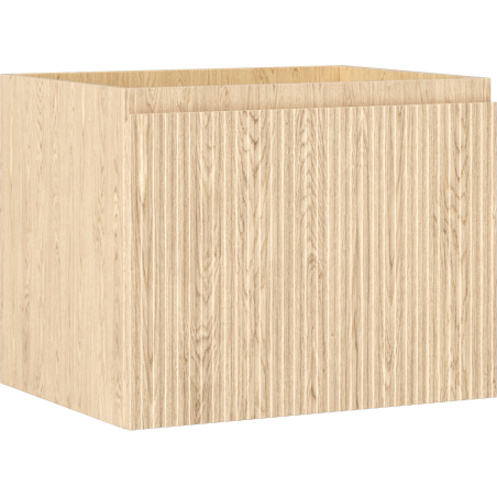 Mexen Rivel шкаф за баня под умивалник 60 см, 1 чекмедже, гофриран, дъб - 91A20-06047-1-BF81