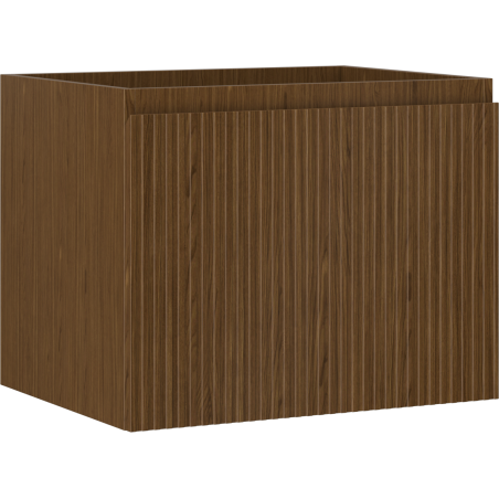 Mexen Rivel шкаф за баня под мивка 60 см, 1 чекмедже, оребрена, орех - 91A20-06047-1-BF86