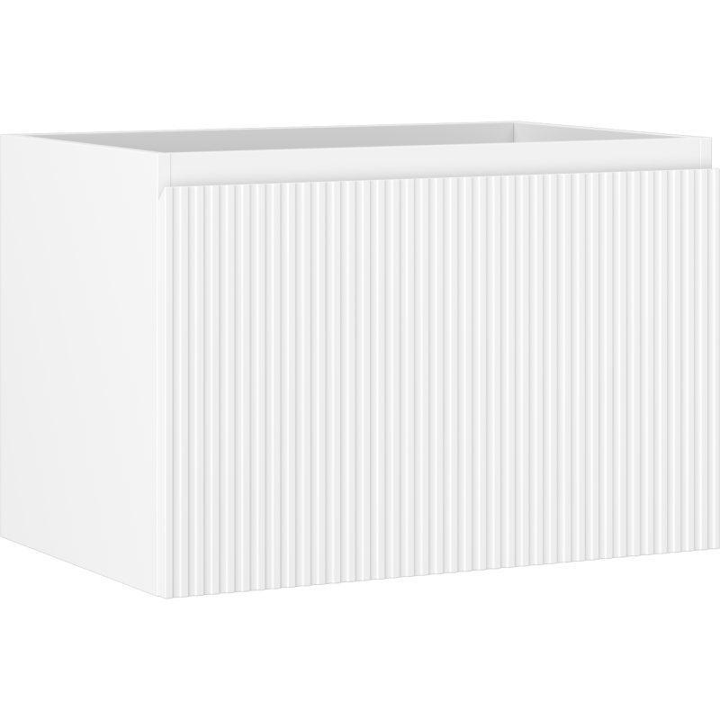 Mexen Rivel баня шкаф под мивка 70 см, 1 чекмедже, рифлен, мат бял - 91A20-07047-1-BF01