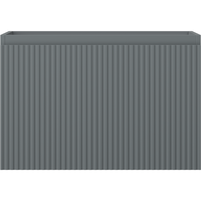 Mexen Rivel шкаф за баня 70 см, 1 чекмедже, оребрен, графит мат - 91A20-07047-1-BF66