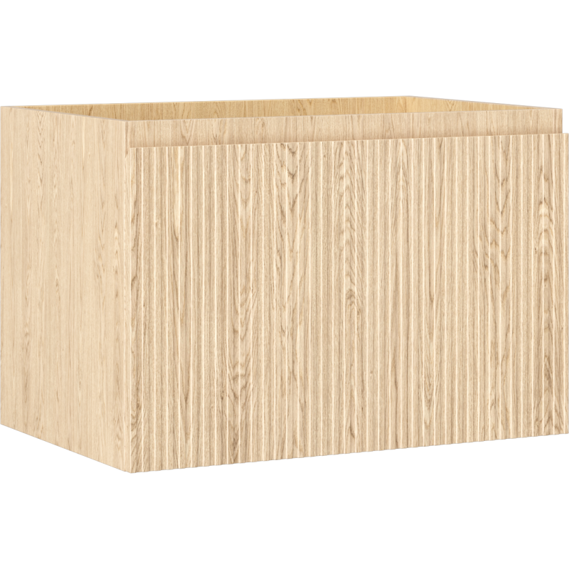 Mexen Rivel шкафче за баня под мивка 70 см, 1 чекмедже, гофрирано, дъб - 91A20-07047-1-BF81