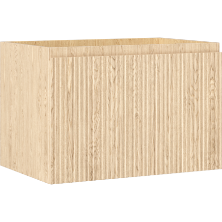 Mexen Rivel шкафче за баня под мивка 70 см, 1 чекмедже, гофрирано, дъб - 91A20-07047-1-BF81